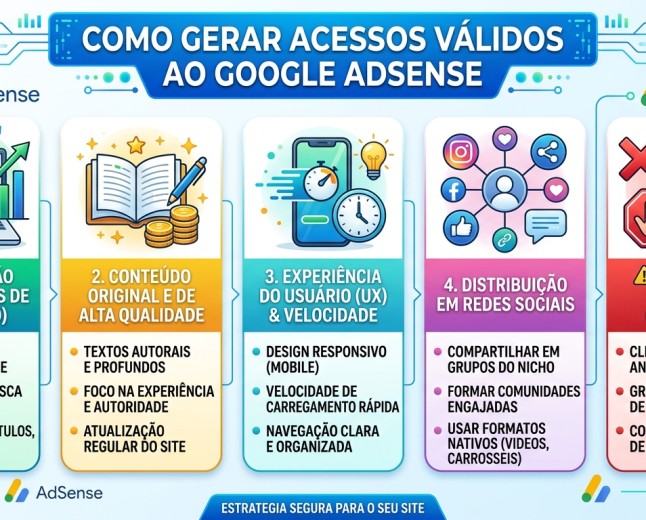 Como gerar acessos validos ao Google AdSense
